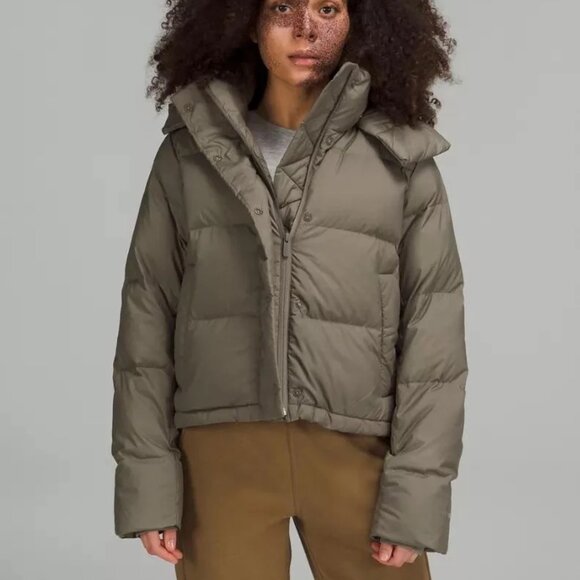 GUC Lululemon Wunder Puff Cropped Jacket Rover SZ 2 - Picture 1 of 5